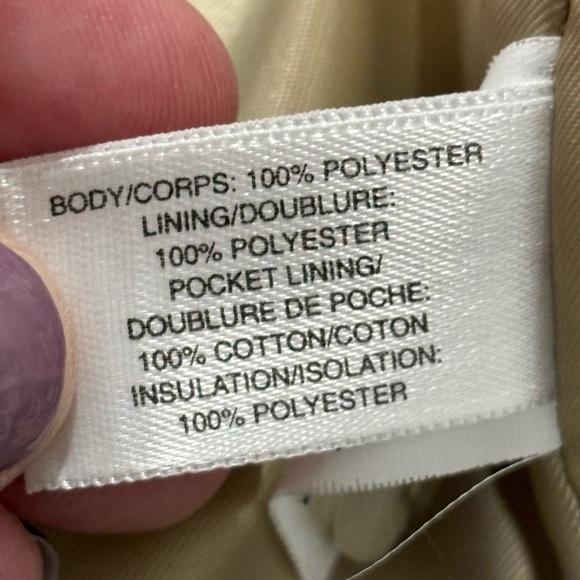 Cutter & Buck Men’s light tan faux suede Jacket Coat zip and button size large - Picture 9 of 13